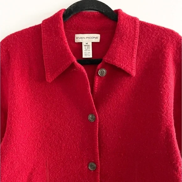 Red Wool Jacket - Picture 5 of 10